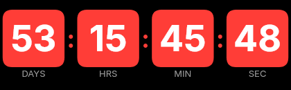 Countdown to registration opening Sunday, December 6 at 2:30 PM PT